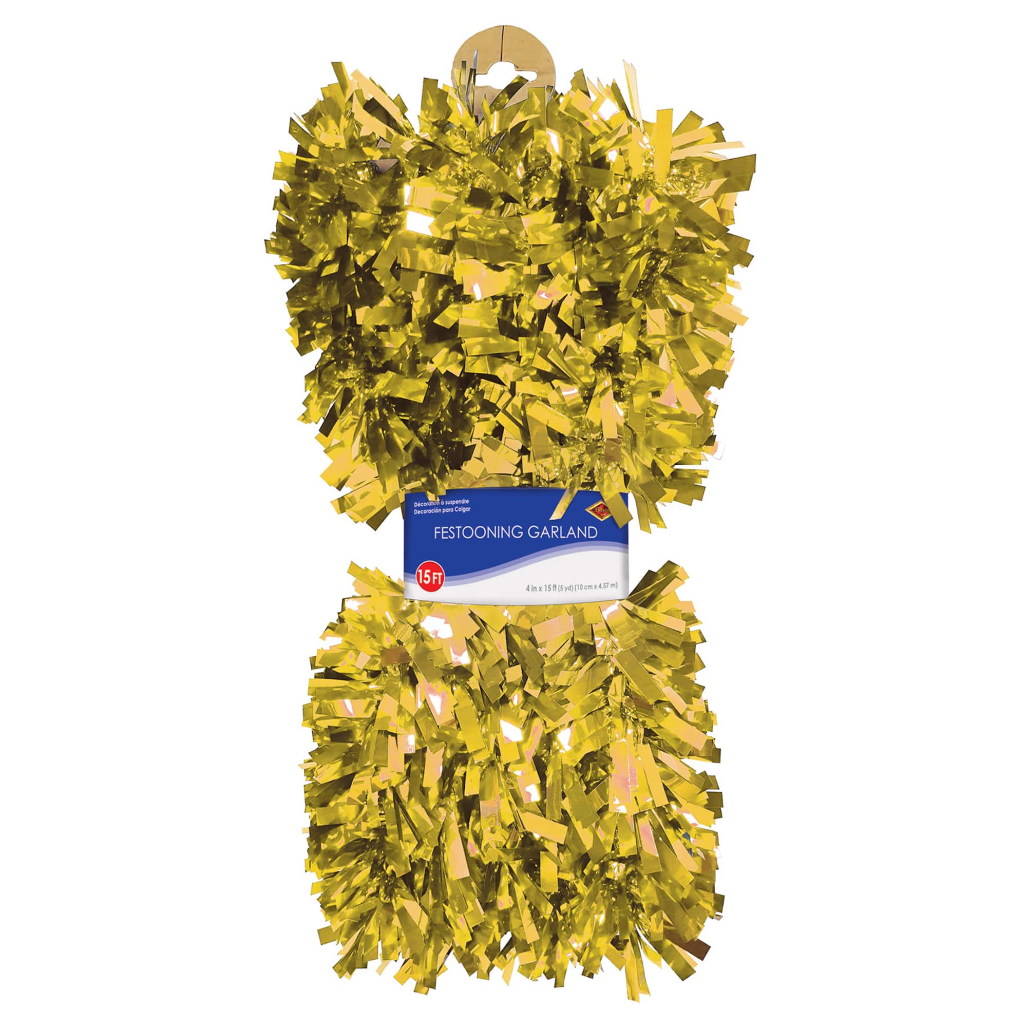 Beistle 15ft. Gold Metallic Festooning Garland